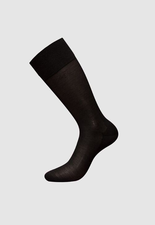 Mercerized cotton Socks black size simple