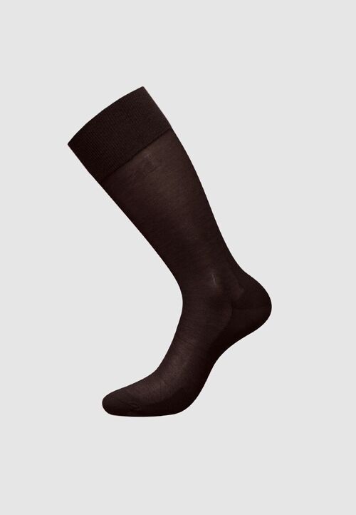 Mercerized cotton Socks brown size simple
