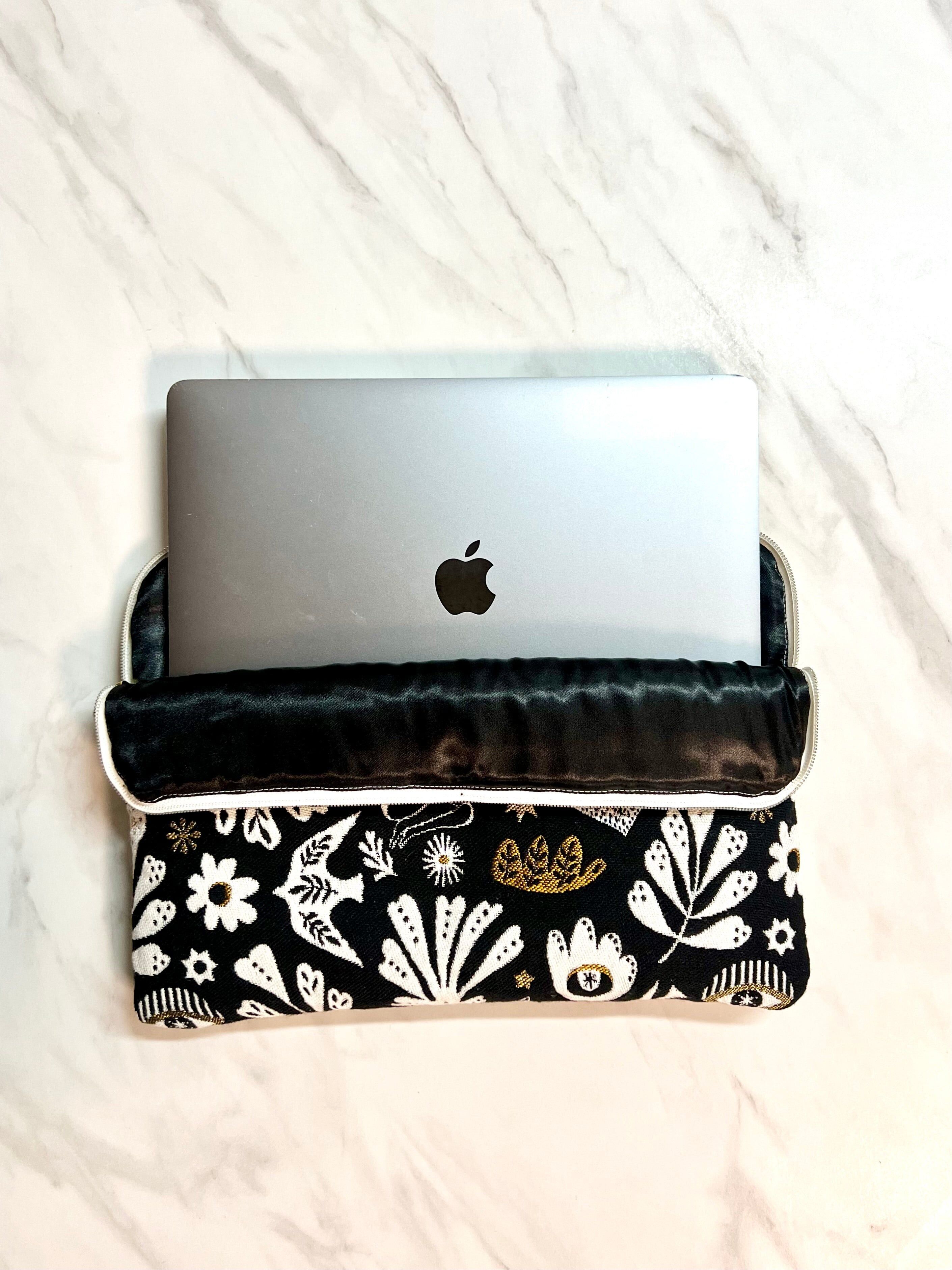 Housse d'ordinateur tissu jacquard - Arty Dark