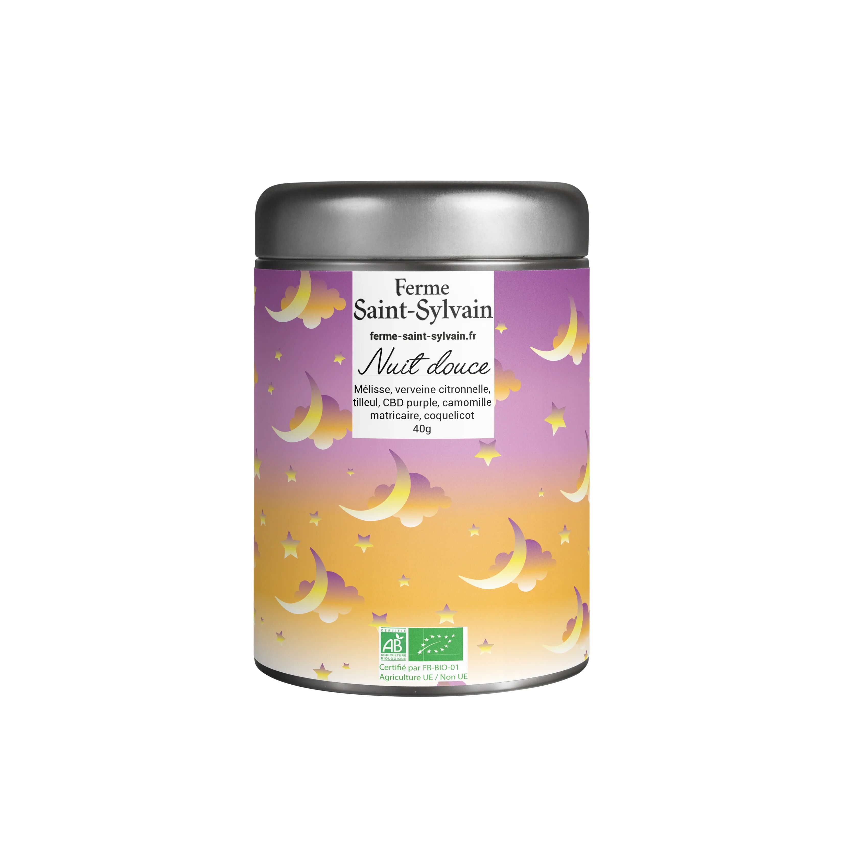 Organic Gentle Night Herbal Tea 40g – Floral and fragrant flavors