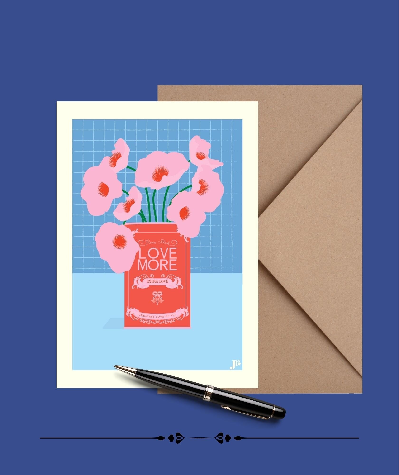 Postkarte DER BLUMENSTRAUSS Love More