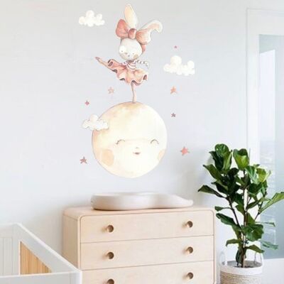 Vinyle décoratif pour enfants DANSE SUR LA LUNE