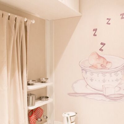 Vinile decorativo per bambini LA TAZZA DI TÈ