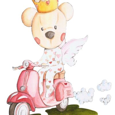 Vinyle décoratif pour enfants CLOE VESPA