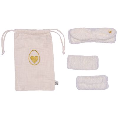Set bandeau de soins + manchons dans pochon - lait