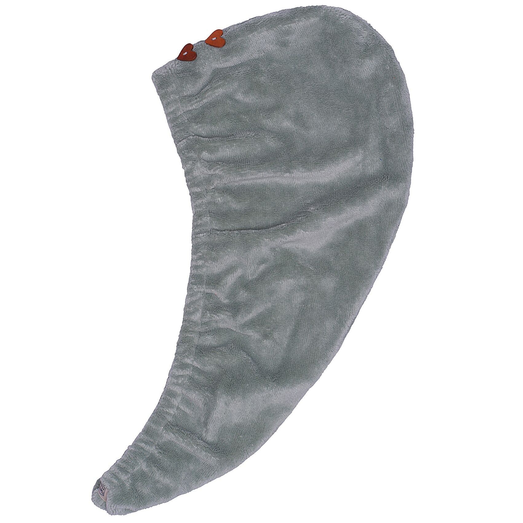 Toalla turbante pelo de rizo de bambú - salvia