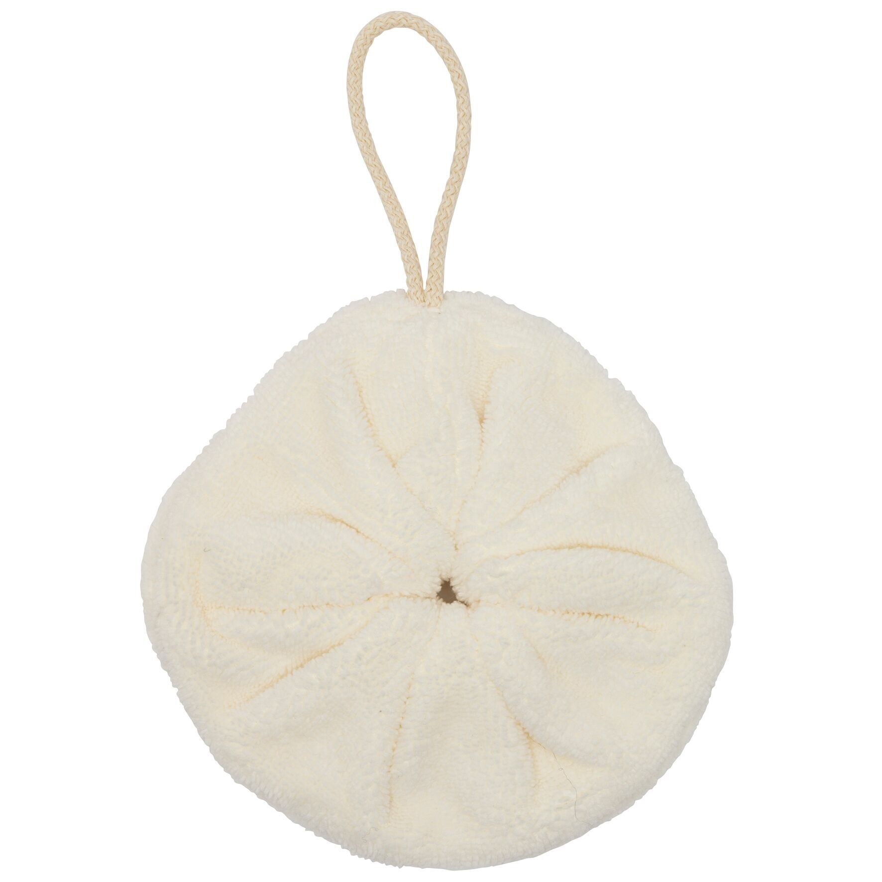 Fiore da doccia in spugna di bambù - latte