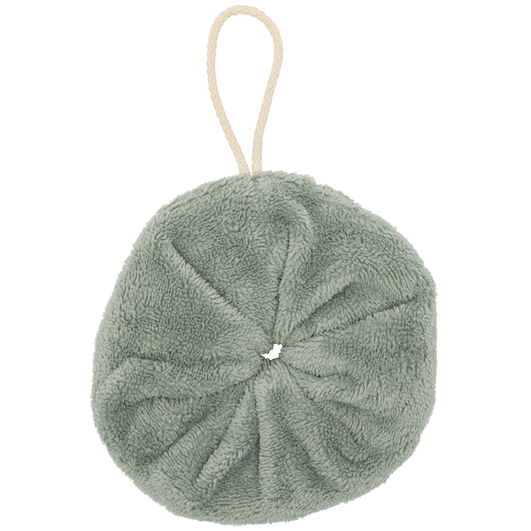 Fiore da doccia in spugna di bambù - salvia