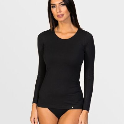 Long-sleeved top black