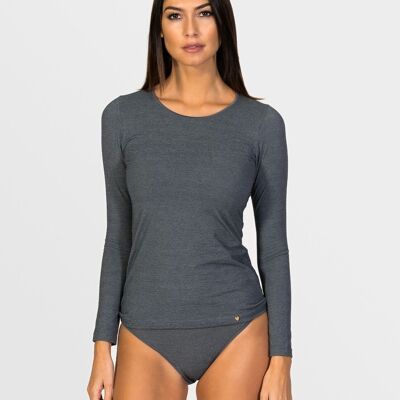 Long-sleeved top graphite