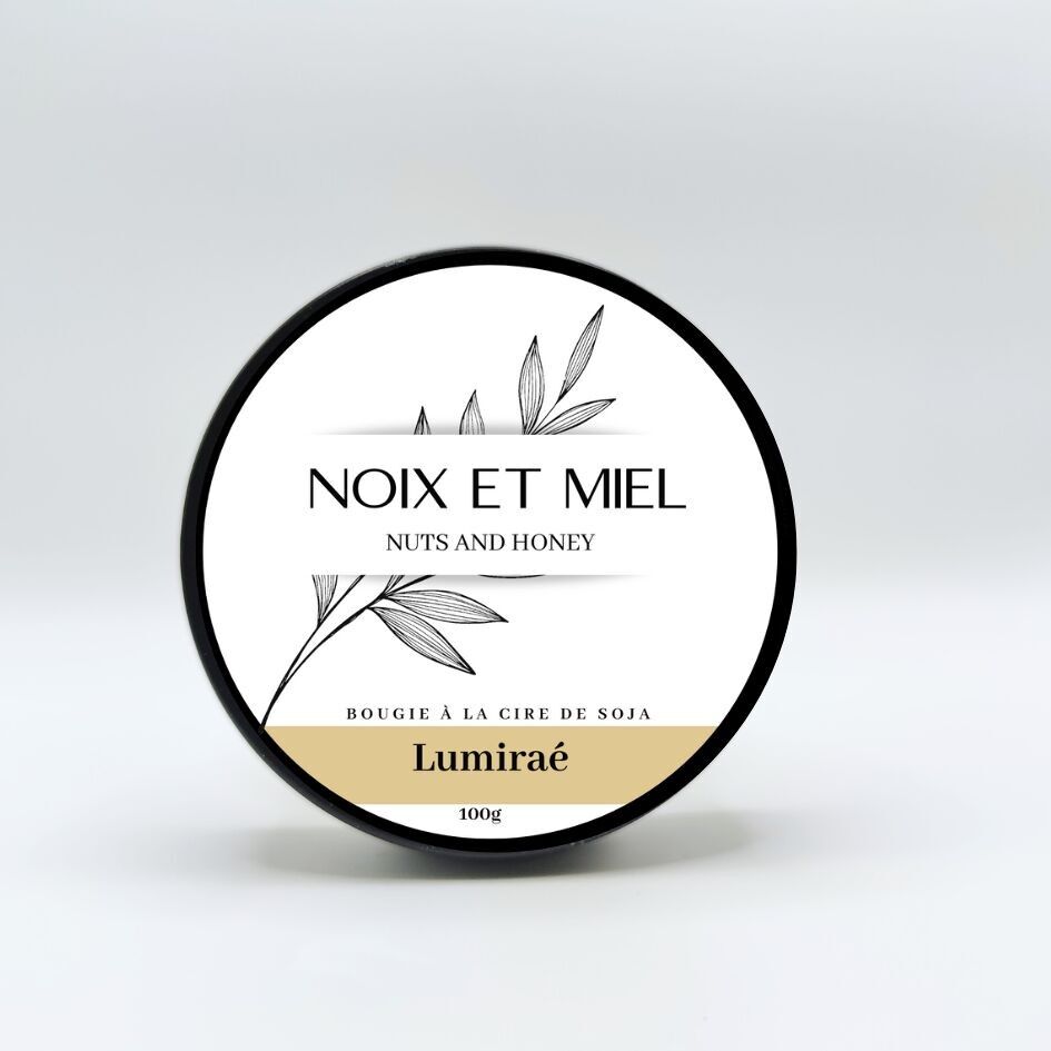 Walnuss- und Honigkerze