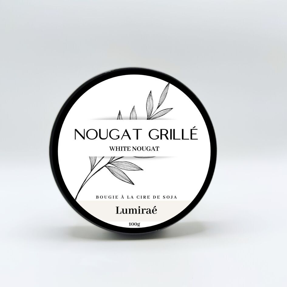 Kerze mit geröstetem Nougat