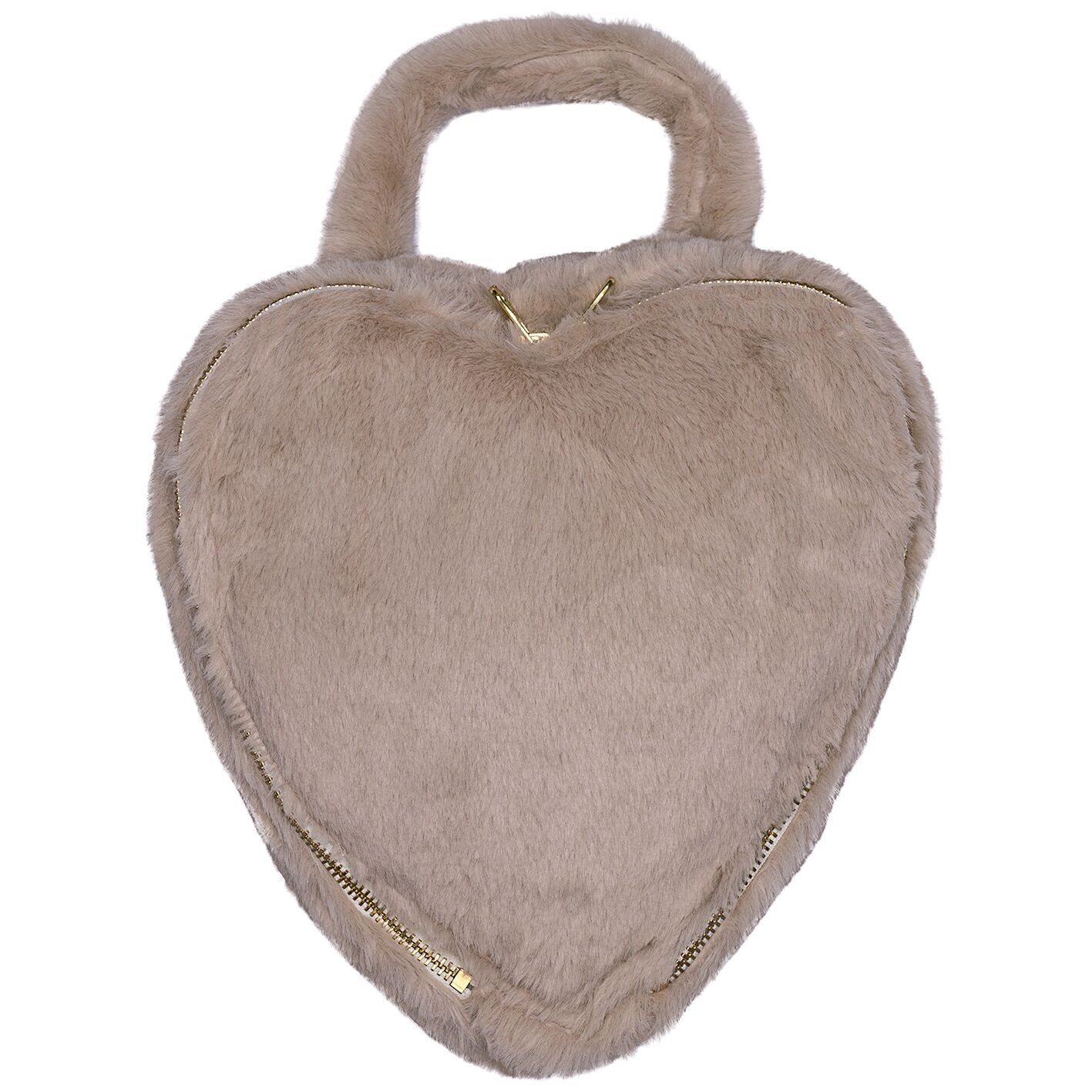 Valentina: Vanity heart - piel sintética de angora de guijarros