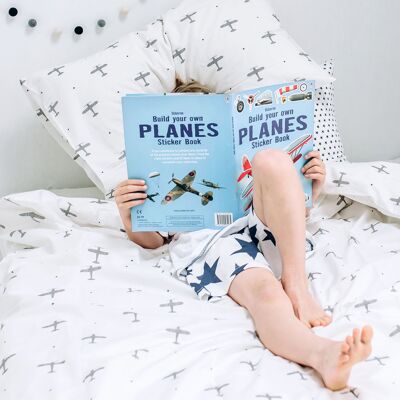 Mini Planes Fitted Sheet - Cotbed
