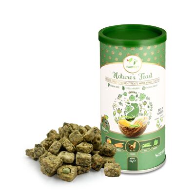Golosinas liofilizadas para perros Pawfect Nature's Feast: pollo y verduras asiáticas (50 g/1.76 onzas)