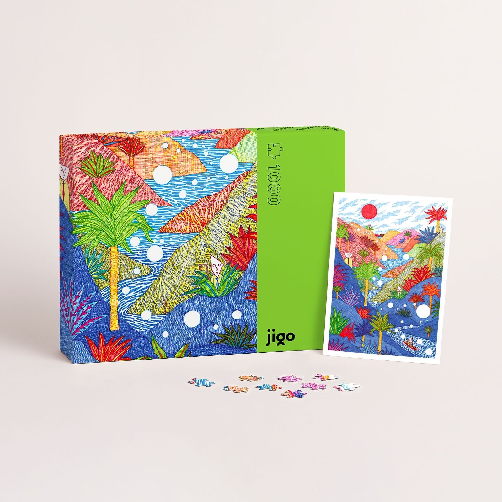 DANCING DOTS IN THE DARK by Kevin Lucbert - Choose 500 or 1000 Pieces