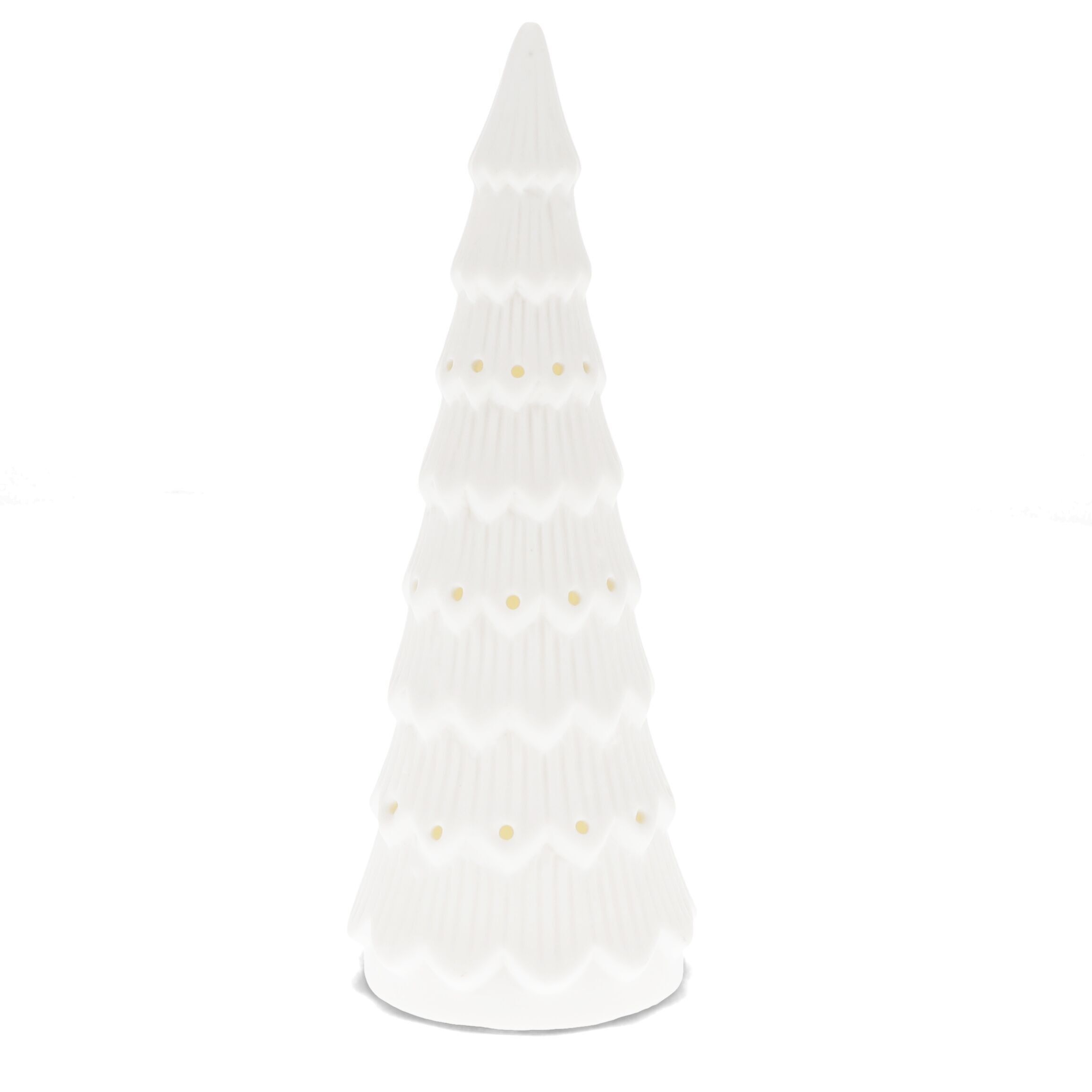 Decorazione LED in ceramica opaca - Grande albero di Natale