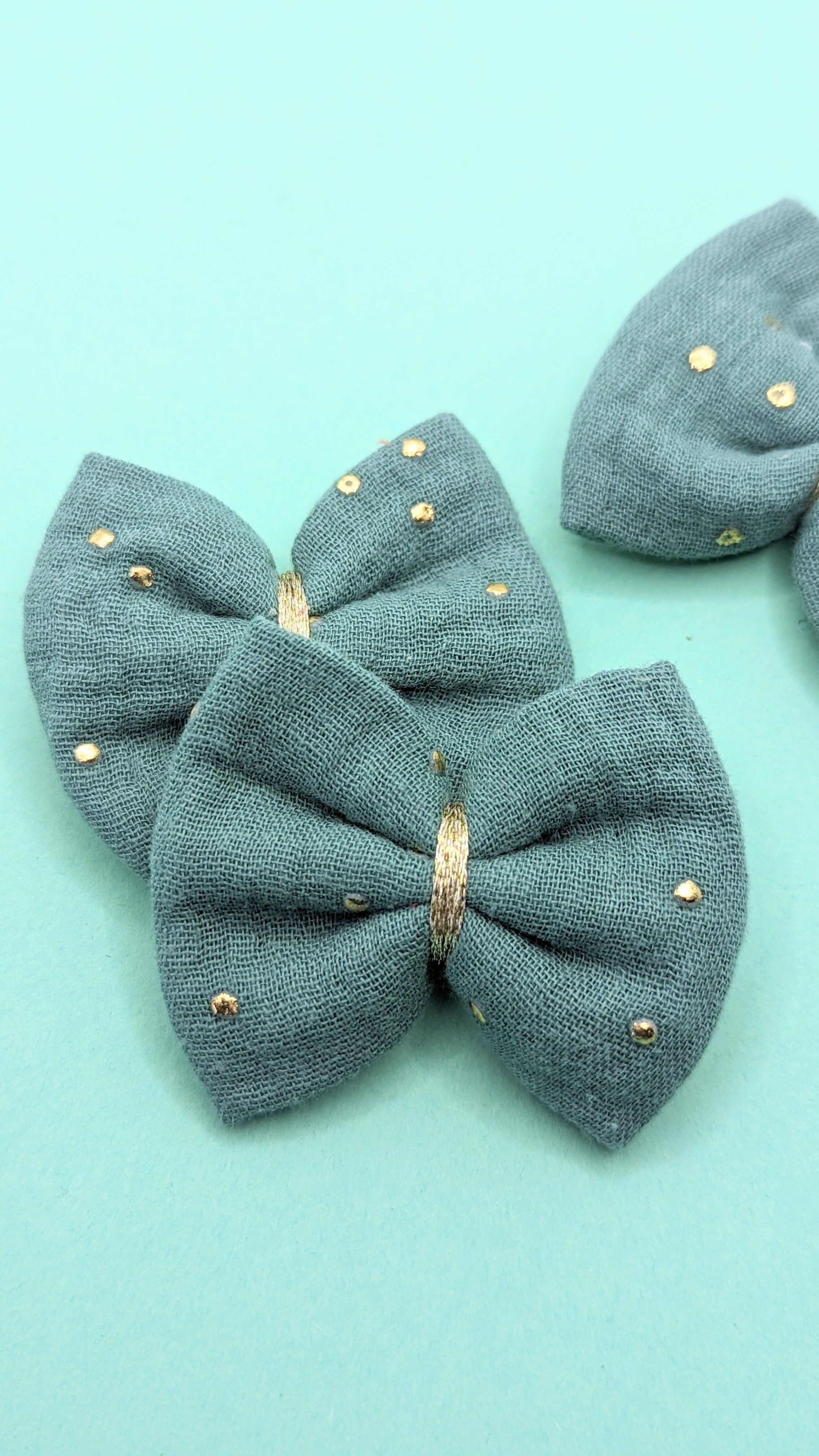 Fermaglio a doppia garza di eucalipto