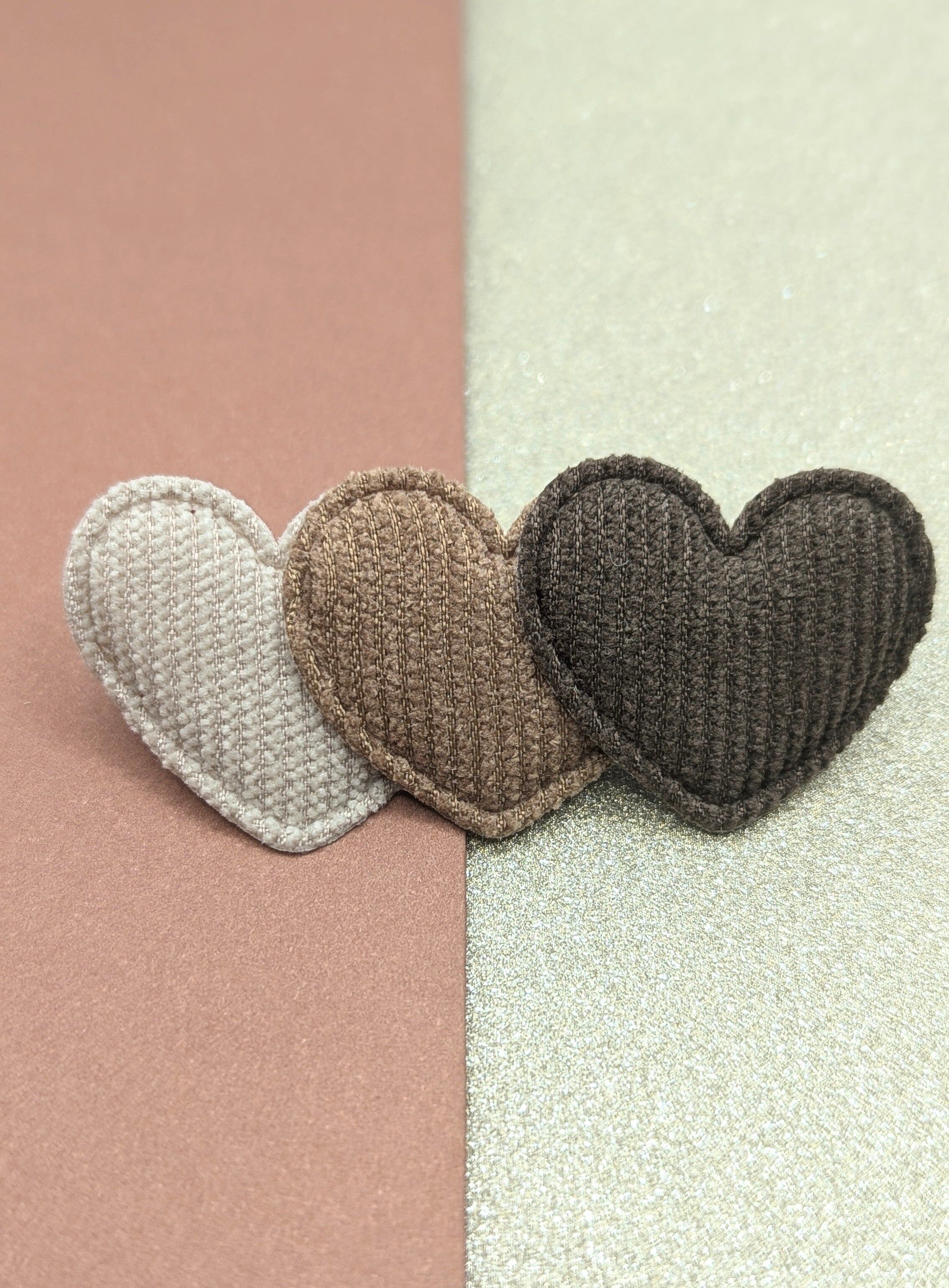 Molletta a cuore nei toni del marrone