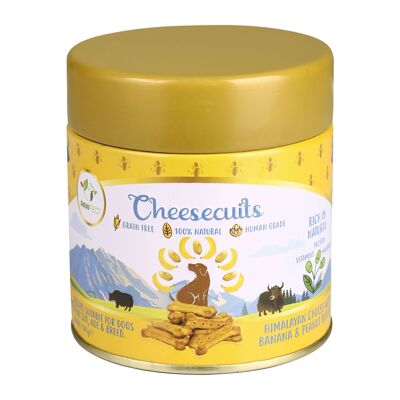 Biscuits au fromage pour chien Pawfect Cheesecuits avec banane et beurre de cacahuète (100 g/3,5 kg).53 oz)