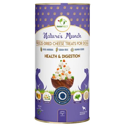 Pawfect Nature's Munch Snack funzionali per cani: salute e digestione (75 g/2,5 kg)65 once)