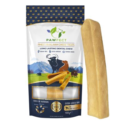 Pawfect Himalayan Cheese Dental Chews - Original - Sachet de 1 à mâcher pour gros mâcheurs (180 g/6,5 g).35 oz)