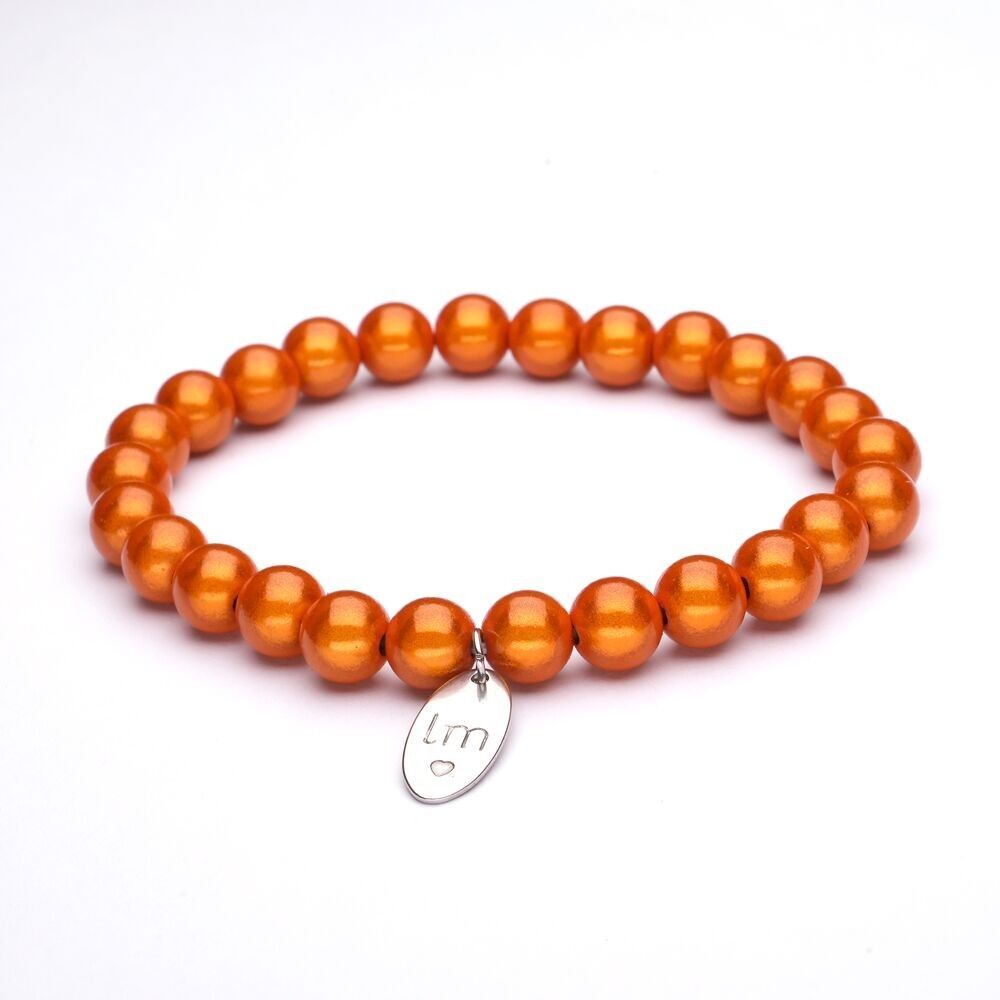 Bracciale LizzyMae Arancione 8mm