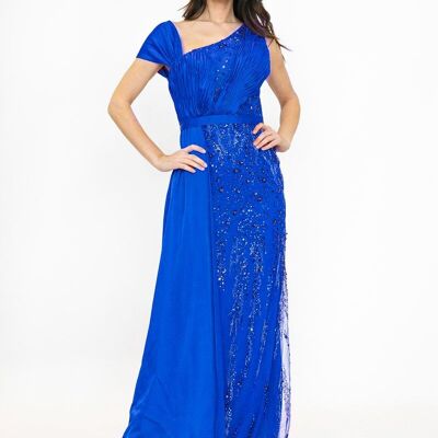 Abito da sera blu royal di fascia alta
