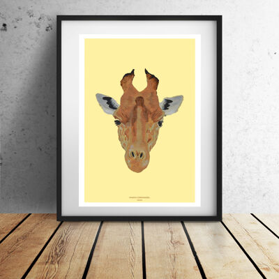 Affiche trophee girafe a3