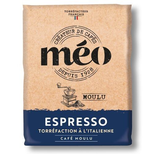 Café Moulu 1KG - Méo Espresso Torréfaction à l'Italienne