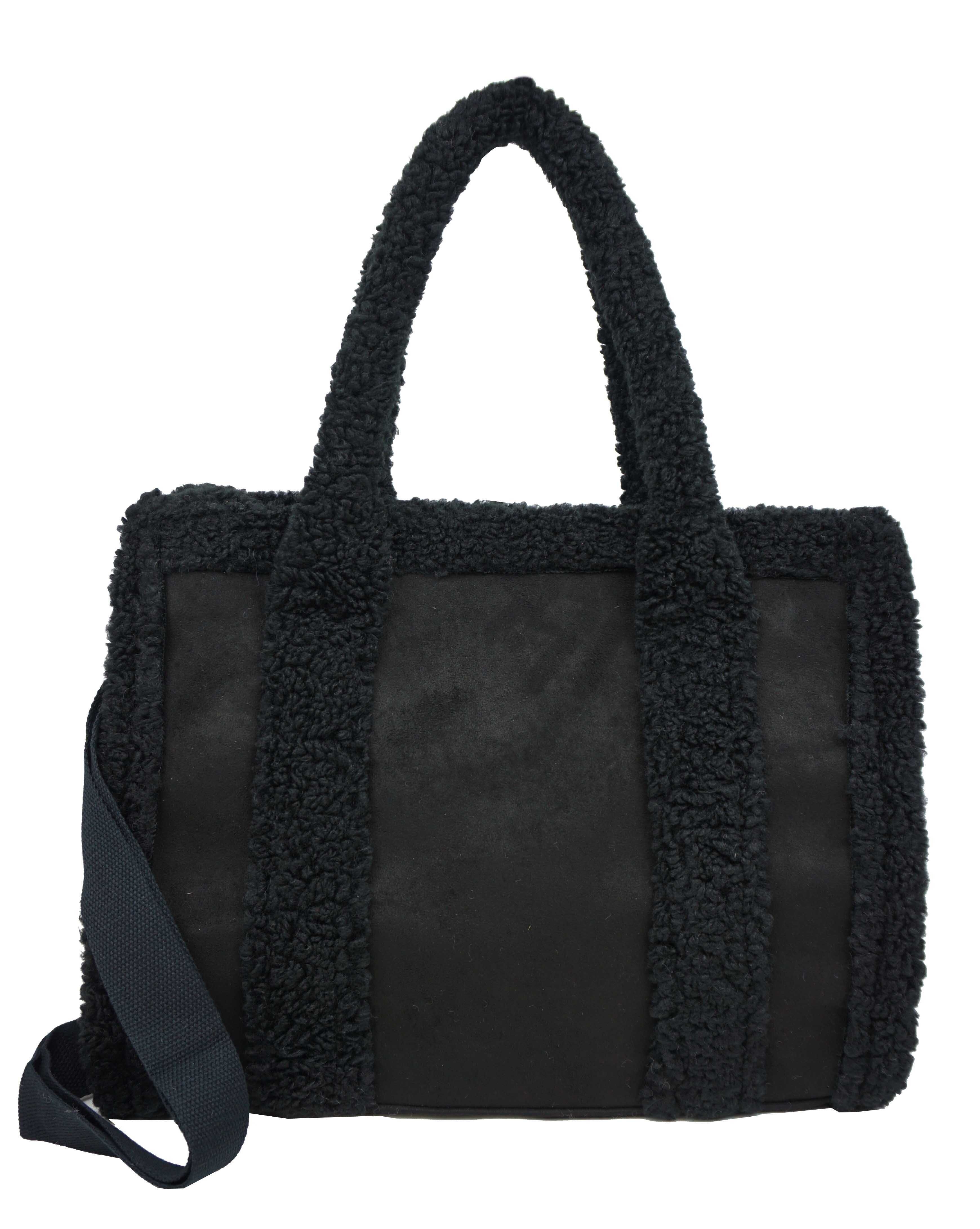 S0229 furry tote bag