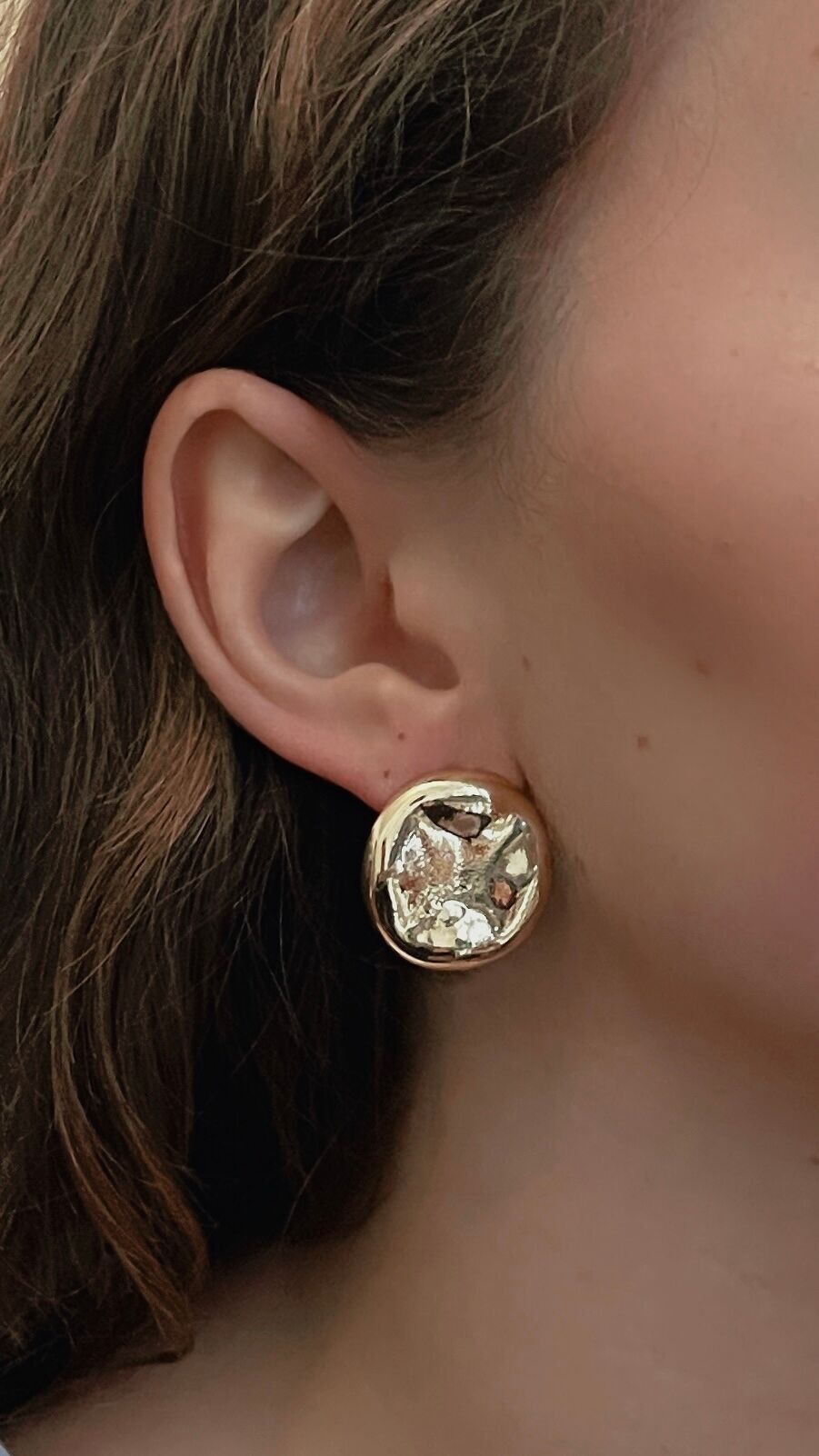 Pendientes redondos texturados