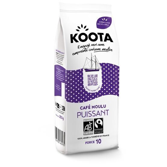 Café Moulu 250G - Koota Puissant Biologique et Équitable