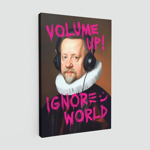 Volume up canvas print