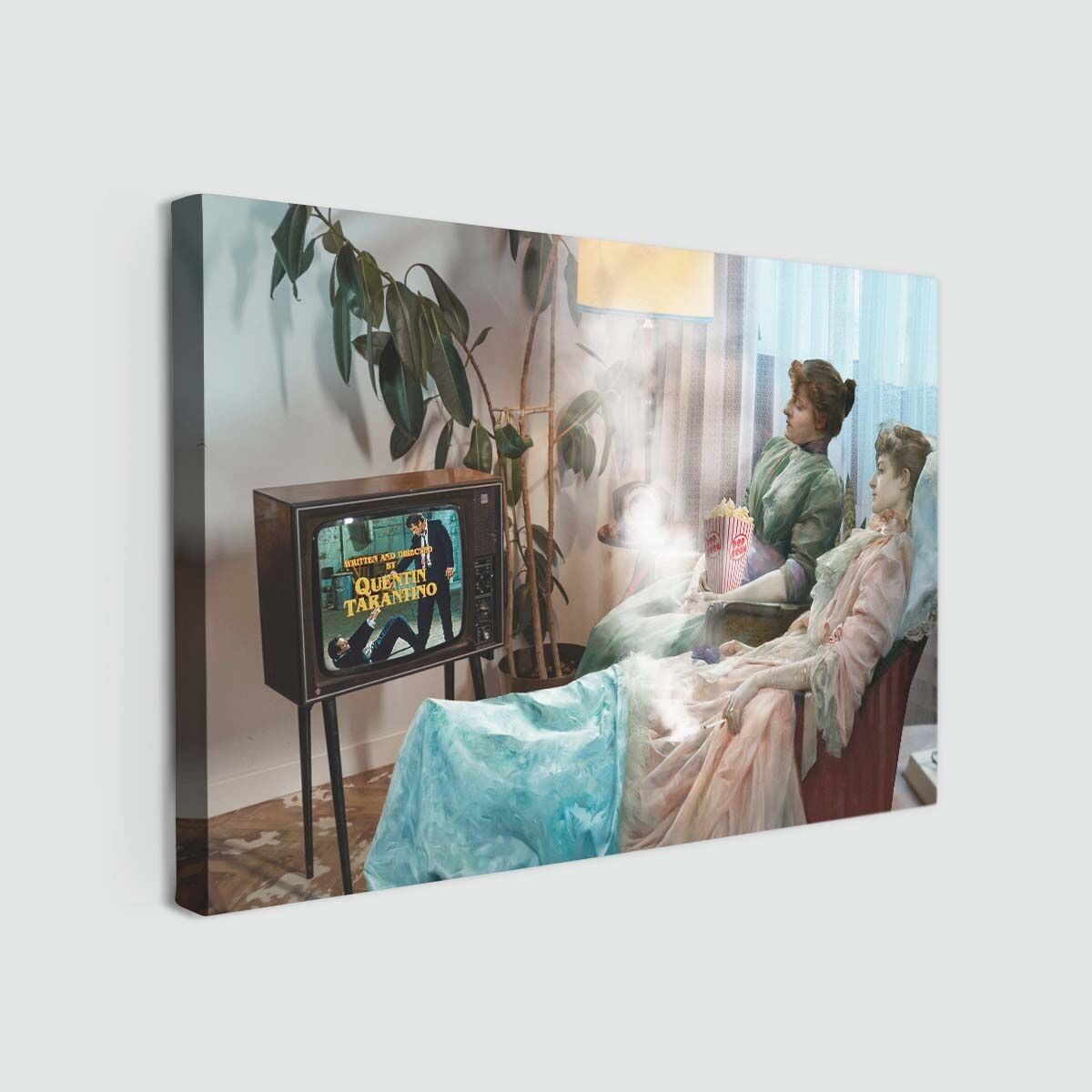 Guarda la stampa su tela di un film