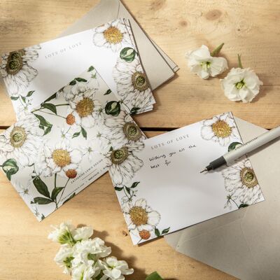 Spring Blossom - Paquete de 6 tarjetas de notas