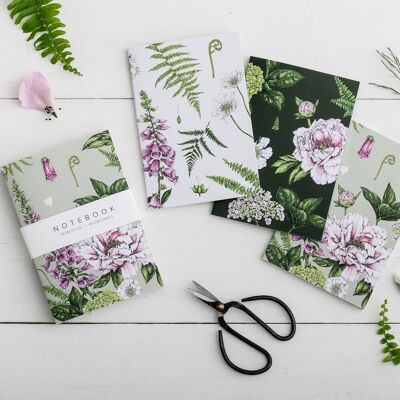 Summer Garden - Paquete de 3 cuadernos A6