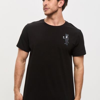 Camiseta estampada negra DANDY CAT
