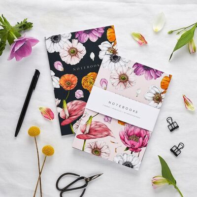 Floral Brights - Pack de 2 Carnets A5