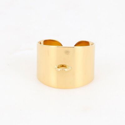 LOT - 2 gold Caspar L rings