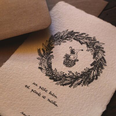 NOEL - Pack cartes de Noël artisanales / papier fait main