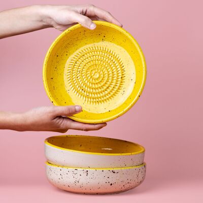 Piatto in ceramica Grattugia GRANDE + CUCCHIAIO / Cannella IN OMAGGIO