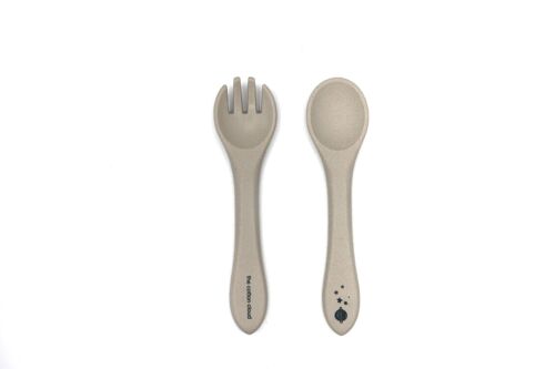 Set Silicone Fork and Spoon Sand for Babies