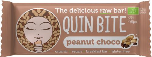 QUIN BITE Dessert Bar Peanut Choco 30g