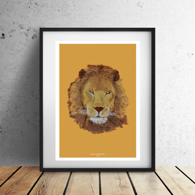 Affiche trophee lion  a3