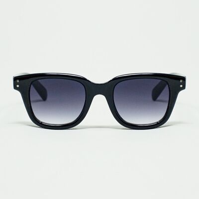 Gafas de sol cuadradas Delta negras gruesas