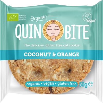 QUIN BITE Cookie Coconut Orange 50g