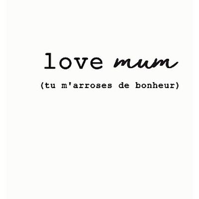 Carte à planter "Love mum"