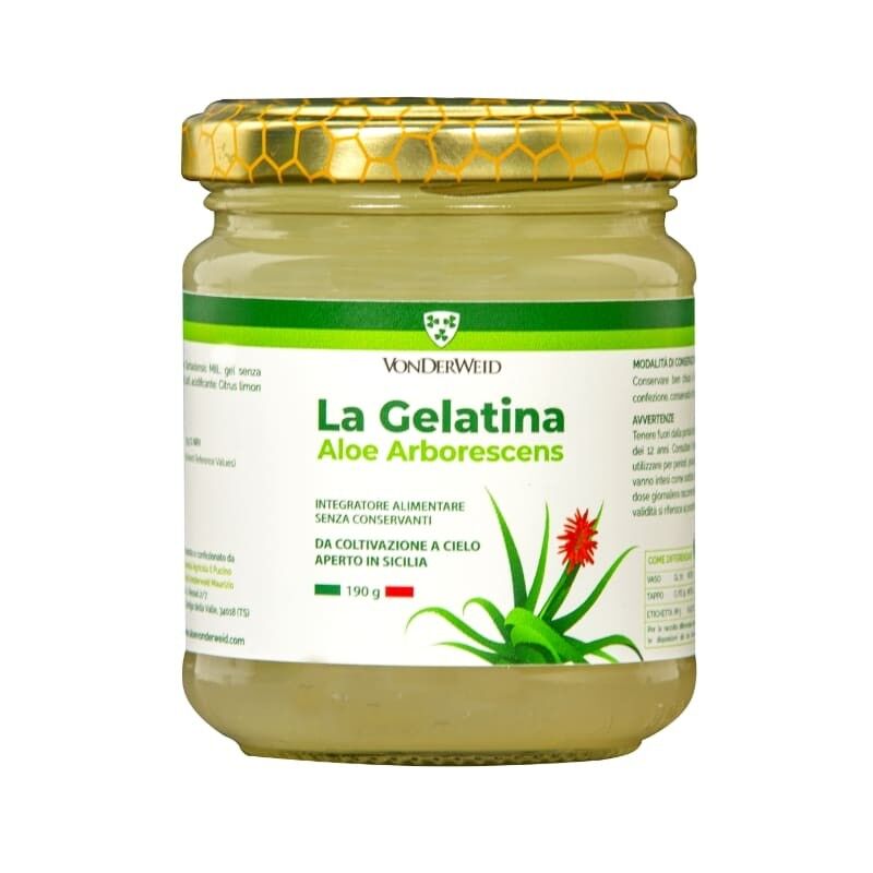 Gelatin | Aloe Arborescens Jelly & Aloe Vera Vera | Food Supplement |  190 g