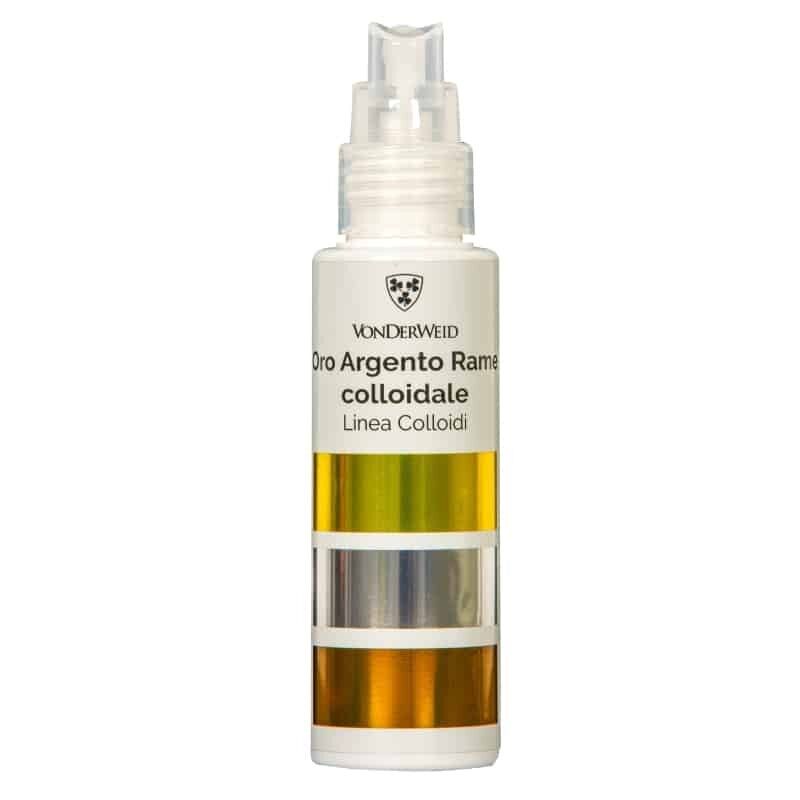 Mix Colloidale | Argento, Rame e Oro Colloidale  20 ppm Spray | 100 ml